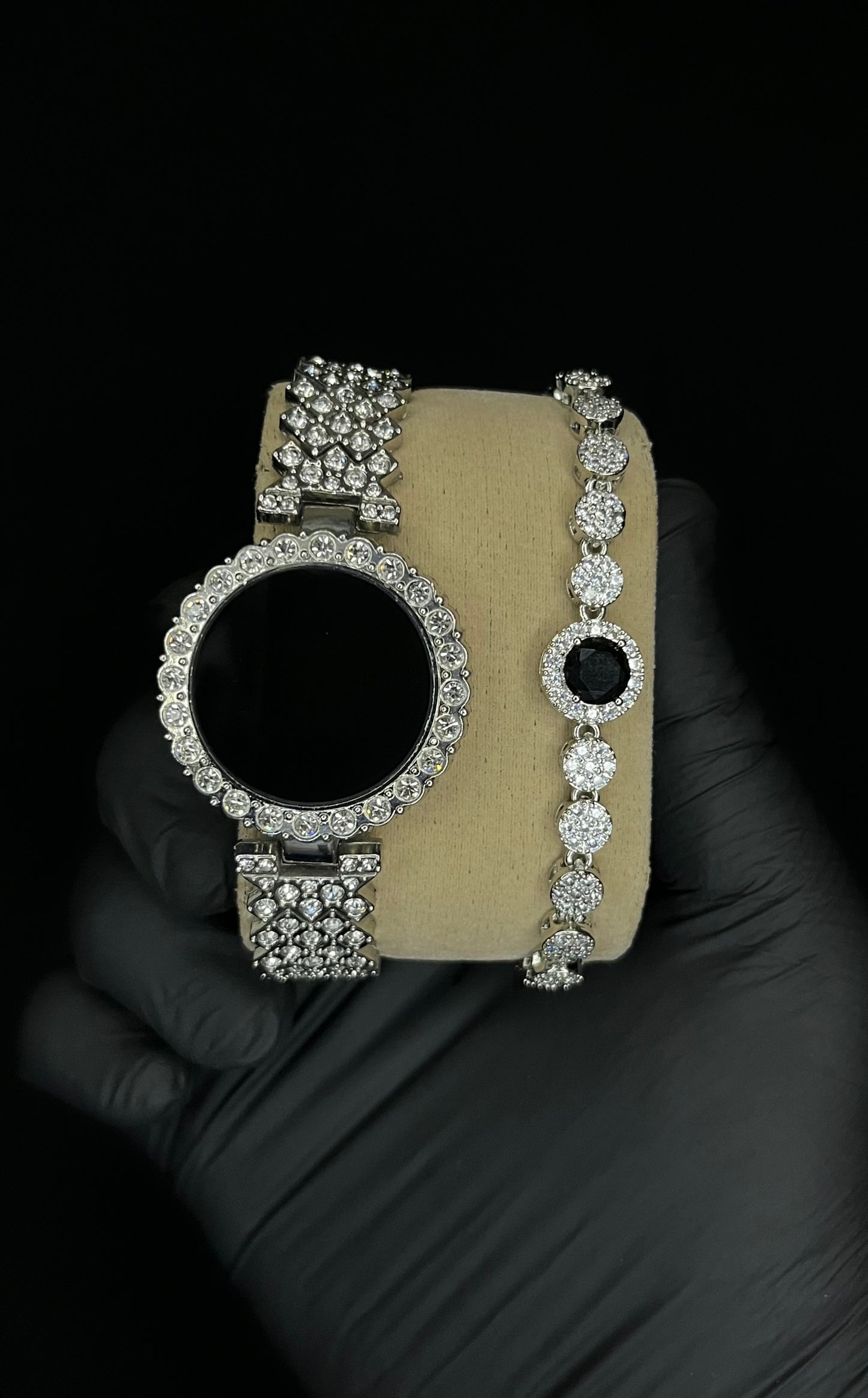 Luxury LED Ladies Watch with Elegant Stone Bracelet – Perfect Gift with Free Delivery & Box